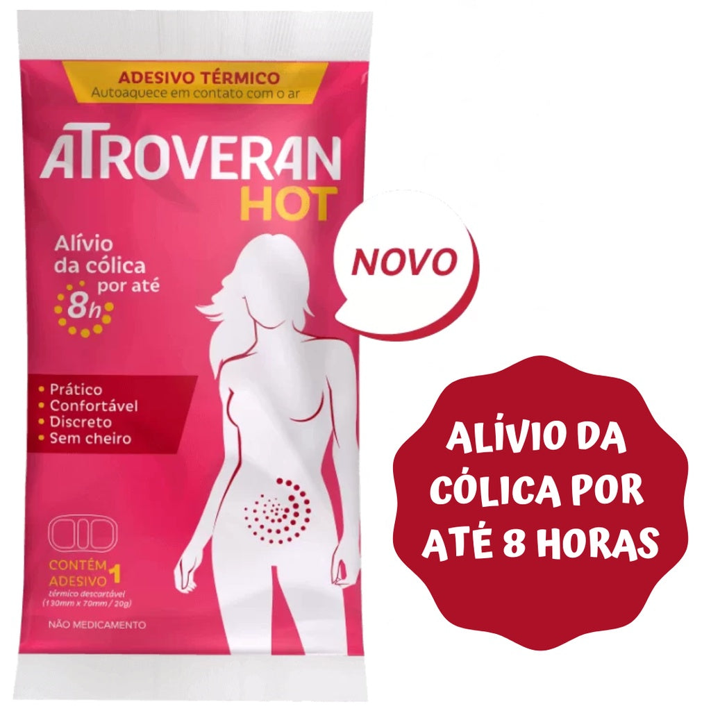 Atroveran Hot – Adesivo Térmico para Cólicas e Desconfortos