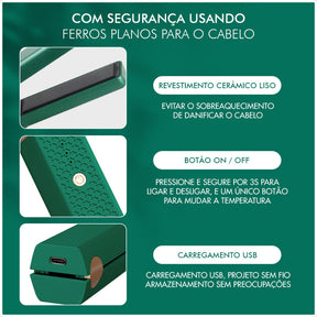 Mini Chapinha USB – Recarregável e Compacta