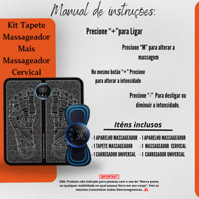 Kit Massageador Portátil - Corpo e Pés