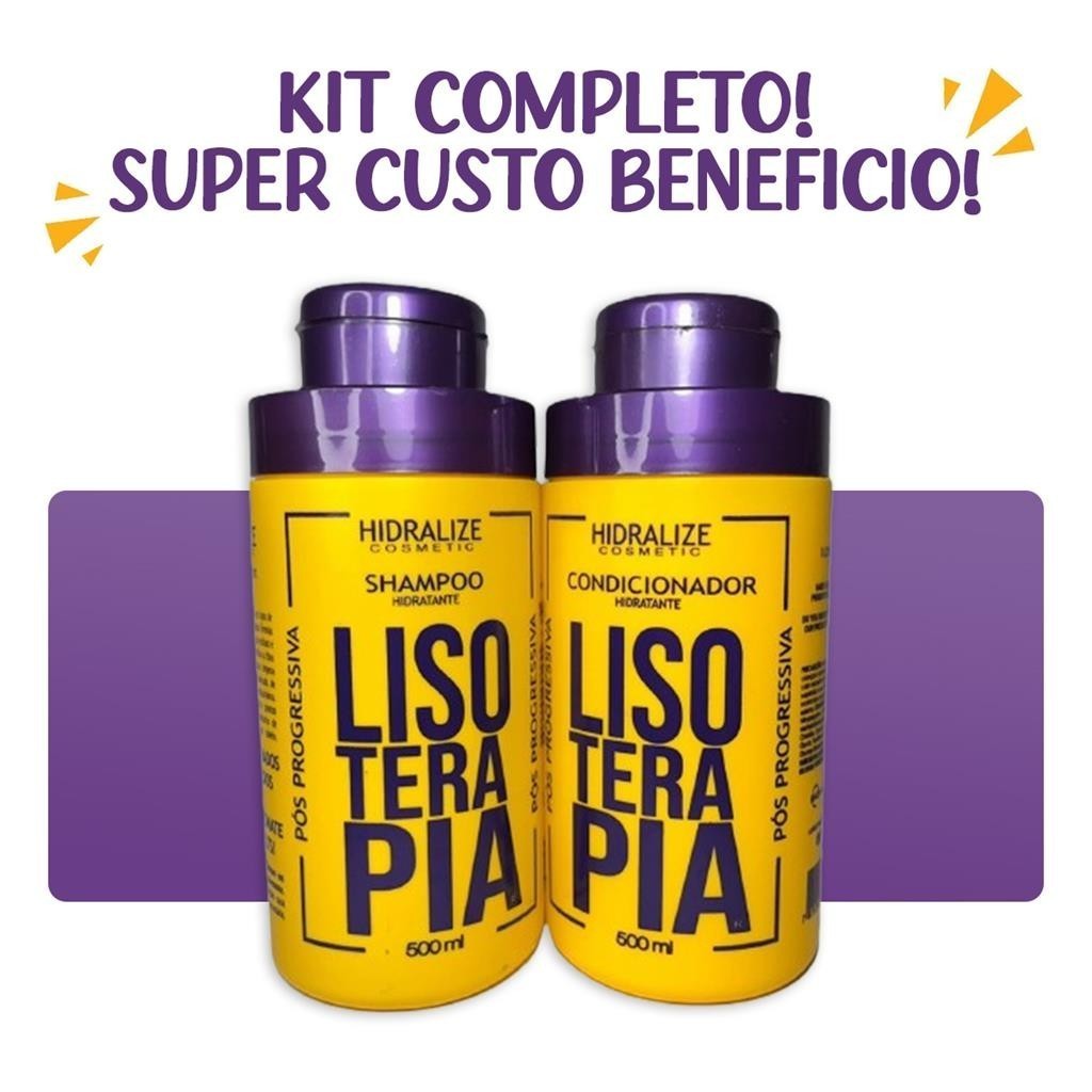 Kit Shampoo e Condicionador Hidralize - Lisoterapia Pós Quimica